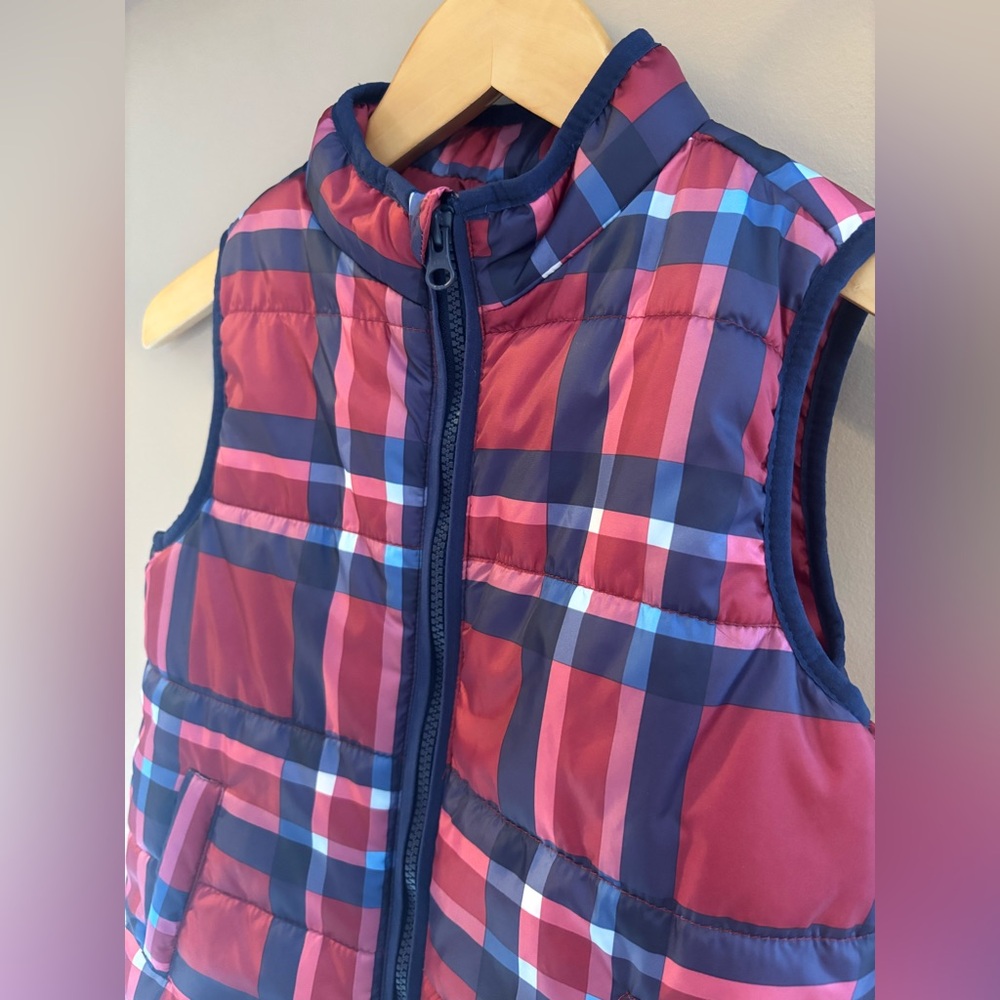 Andy & Evan Red and Navy Plaid Vest
